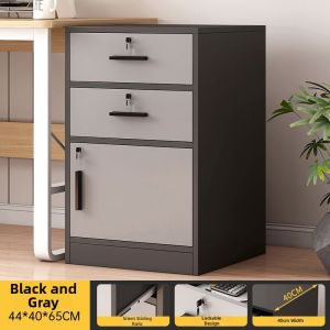 New Wooden Under-Desk Drawer Storage Cabinet With Lock