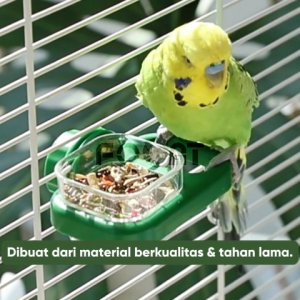 FOCAT Tempat Makan Burung Anti Tumpah F45 Cepuk Wadah Pakan Burung Kecil / Burung Lovebird