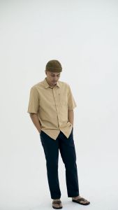 M.Gee Kemeja Casual Lengan Pendek Pria Original ALTO C128 Mustard