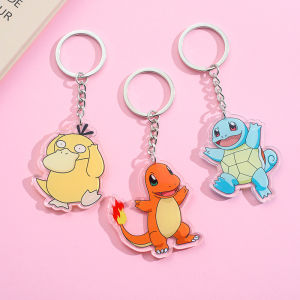Pokemon Acrylic Keychain Japanese Anime Key Ring Pendant