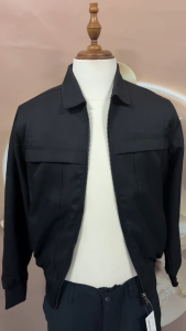 VIỆT TIẾN - Áo Khoác Gió Chống Nắng Thể Thao Màu Đen Trơn Trượt Nước Siêu Nhẹ Viettien Smart Casual