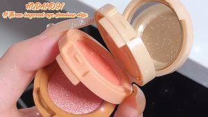 Phấn Má Hồng Hudamoji Bắt Sáng 3 Tầng Trang Điểm Kèm Gương