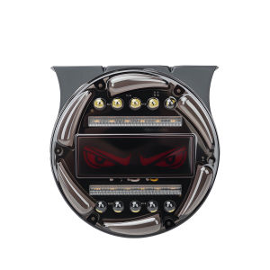 KEVANLY | 1/2PCS 12V 24V LED Devil Eyes Side Marker Lights Safety Warning Light RGB Colorful Strobe Signal Light Auto Clearance Light