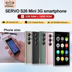 SERVO Android Mini Smartphone 3G Network Dual SIM Card Play Store Face Unlock WiFi GPS 2MP Camera 3.0" Small Cell Phone Portable