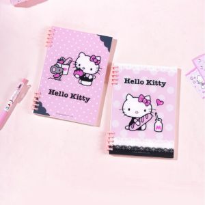 Sanrio | Genuine Sanrio Hello Kitty A5 Hard PP Cover Loose Leaf Notebook Refillable Binder Kawaii School Office Stationery Girls Gifts