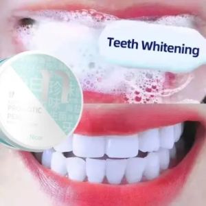 Pemutih Gigi Kuning Permanen Ampuh Natural Perontok Karang Arang Activated Organic Charcoal Teeth Whitening - Pemutih Gigi Kuning Permanen（Kaya Akan Enzim Mutiara / Diperkaya Dengan Karbon Bambu）White Pasta Gigi Pencegah Gigi