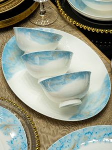 JINGDITAOCI | New High-End Elegant Ceramic Tableware Set