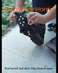 Snow Shoes Covers Grip 10 Studs Snow Ice Claw Anti-Skid Anti-Slip Climbing Outdoor Shoe Spikes Cleats Support