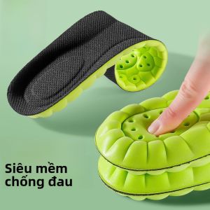 XIANZHAO | Miếng lót giày dày thoải mái siêu mềm cho nam chống sốc giảm xóc thoáng khí thấm mồ hôi chống mùi