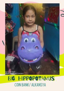 Jumbo Hippopotamus Coin Bank Alkansya - Random Colors Perfect for Saving!"