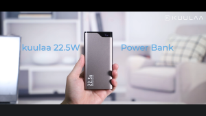 KUULAA 10000mAh Power Bank 22.5W Fast Charging Portable PowerBank with LED Indicator Light Suitable For iPhone 16 ProMax Samsung Huawei Xiaomi