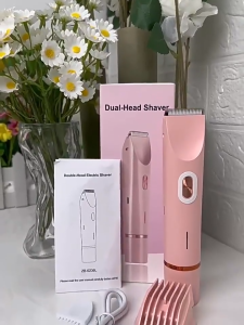 Double-head Electric Razors Rechargeable Wet Dry Painless Shaer Machine Hair Remoer Waterproof Whole Body Shaving and Hair Removal Device双头电动脱毛仪