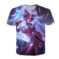 King Glory Han Xin Bai Longyin Clothes 3D Print Men's and Women's Short Sleeve T-Shirt Spring and Summer Teenagers Kids Cos Tops. 