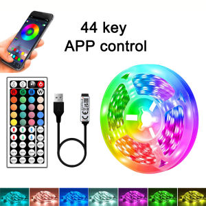1-40M Led Strip Lights APP 44Key Music Sync Remote Control USB 5V RGB Flexible Tape for Room Decoration TV Backlight Diode Decor