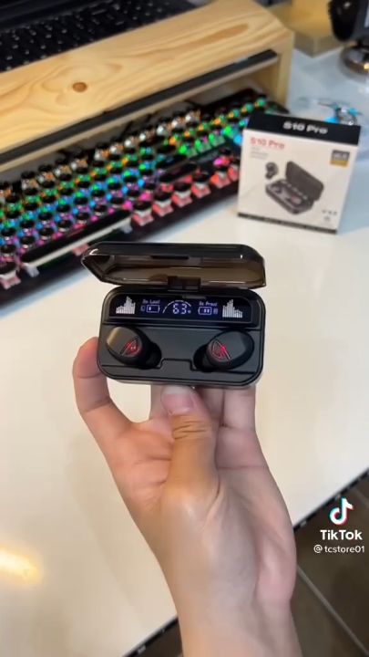 (Bản Quốc Tế 2024) Tai nghe Phạm Thoại Bluetooth S10 Pro bản cao cấp, cảm ứng vân tay, Chống nước IPX7 , Hỗ trợ dùng cho cả Samsung , Iphone , Oppo , Xiaomi