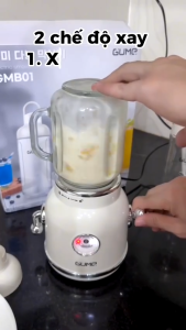 Máy xay sinh tố đa năng 2 cối 600ml Gume Korea GMB-01 lưỡi dao 6 cánh bảo hành chính hãng 12 tháng