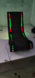 Foldable PU Leather Gaming Floor Rocking Chair Zero X Swivel Rocker Gamer Chair with Speaker Prefab House Chair