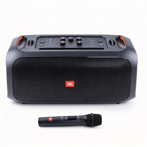 JBL PartyBox On The Go Portable Bluetooth Party Speaker Black Outdoor Karaoke Speaker Home KTV Dynamic Light Show Come with 1X Wireless Microphone