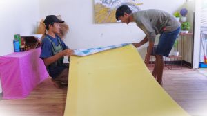 Sprei Katun Motif Batik Flowers Aesthetic Anti Geser King Size Motif B LP