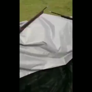 ViRYN Outdoor Mosquito Net Tent Canopy with Integrated Awning Rainproof Sunshade for Camping Anti Mosquito Mesh Tent Khemah Kanopi Kelambu Nyamuk