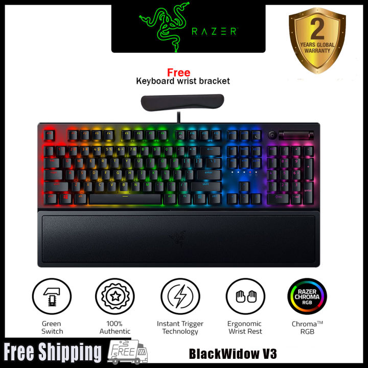 Razer BlackWidow V3 Mechanical Gaming Keyboard: Green/Yellow Mechanical ...