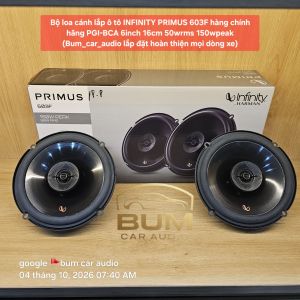 Bộ loa cánh lắp ô tô INFINITY PRIMUS 603F hàng chính hãng PGI-BCA 6inch 16cm 50wrms 150wpeak (Bum_car_audio lắp đặt hoàn thiện mọi dòng xe)