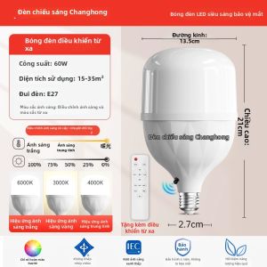 Changhong | Đèn LED Tiết Kiệm Năng Lượng Đổi Màu Điều Khiển Từ Xa E27
