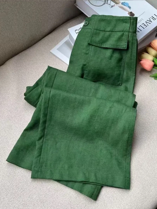 XIANGHOUMINCHU%20%7C%20High%20Waist%20Comfort%20Tencel%20Culottes%20Pants%20-%20Image%203