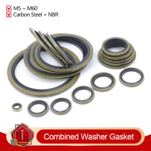 Bonded Seal Washer JB982‑77 Metal Rubber Composite Gasket Combined Washer Oil Resistant Hydraulic Pipe Fitting Seal Gasket