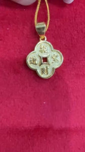 Poh Heng Jewellery 22K Prosperity Pendant in Yellow Gold[Price By Weight]