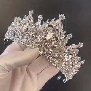 Luxury Rhinestone Tiara Headband Vintage Bridal Crown Princess Queen Headpieces Wedding Accessories