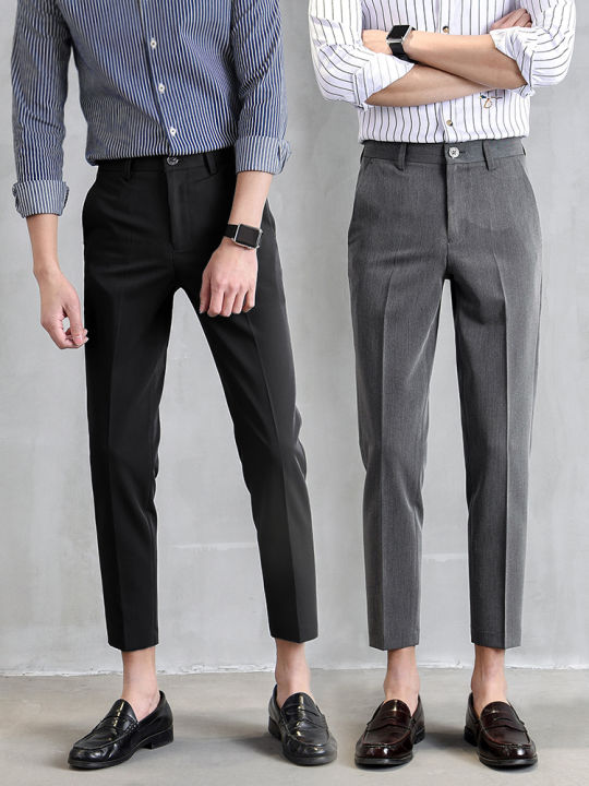 Classic Trendy Ankle Length Straight Pants