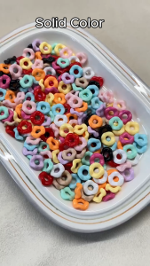 12mm and 16mm Solid Wave Stack Spacer Beads Acrylic Large Hole Round Donut For Paracord or Loop DIY Handmade Bracelet Necklace Keychain Bag Phone Charm Jewelry Fashion Beauty Accessories Making Arts Crafts Projects