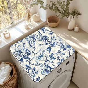 แผ่นรองป้องกันฝุ่นสำหรับเครื่องอบผ้า VIKAMA สไตล์เม็กซิกันแบบเรโทร ลายโบโฮ ป้องกันการลื่น ใช้สำหรับห้องซักรีด