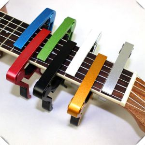 Universal Aluminium Capo Acoustic Guitar Transposition Clip Ukulele Transpose Clips Guitar Accessories Parts
