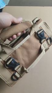 Tool storage bag roll bag for portable machinery and electricians hangable tool bag large-capacity tool box storage Tool Roll Up Bag Roll Up Tool Bag Roll Tool Organizer with 3 Detachable Pouches Heavy Duty Tool Roll Pouch for Mechanic Electrician