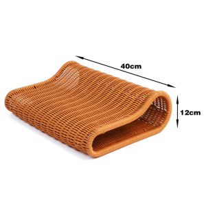 Hard Summer Cool Pillow Cervical Support Pillow Pillow Breathable and Washable Handmade Rattan Woven Hollow Pillow