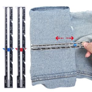 2PCS 150mm Metal Scale Sewing Ruler Sliding Gauge Measuring Tool Suitable for Knitting Craft Sewing Measurement