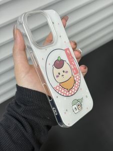 Chiikawa Design Magnetic Absorption Phone Case Cute Silver Color  Huawei Oppo Vivo Xiaomi Honor Redmi Protective Shell