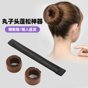 Ponytail Hairpin Womens Summer Fashion Accessory Easy to Use Hair Styling Tool Cute Bun Headband Polyester Material
