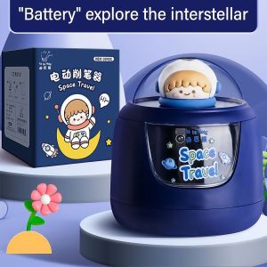 1 Piece Cute Cartoon Electric Pencil Sharpener Batteries Not Included Student Creative Upgrade Whimsical School Item
