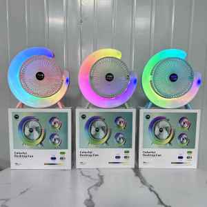 Quạt Đèn LED Đa Màu Có Thể Sạc USB