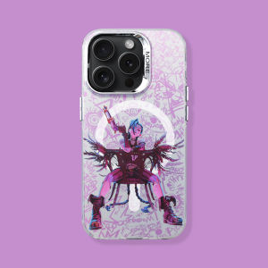 เคสโทรศัพท์แบบดูดซับแม่เหล็กแบบด้าน ป้องกันการตกหล่น ปกป้องโทรศัพท์ Apple iPhone 15 pro Max 16 pro 14 pro 13 12 ลายการ์ตูน