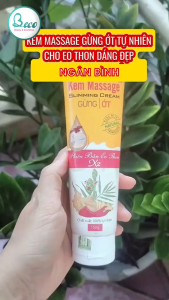 Kem Massage Giảm Mỡ Bụng Gừng Ớt Ngân Bình