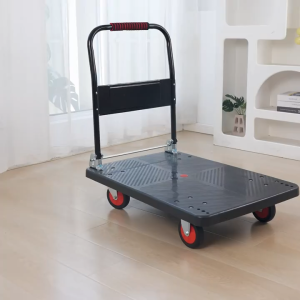 Heavy Duty Foldable Trolley Rack With Wheels Camping Trolley Grocery Shopping Cart Folding