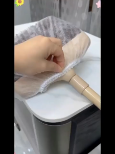 (COD) 100/50/20pcs Lazy Disposable Broom Cover Non-woven Fabric Household Broom Cover Head Cover Hair and Debris Cleaning Dust Removal Cover Mop Cloth Flat Mop Cloth