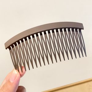 Solid Color Frosted Hairpin for Women Elegant Tidying up Stray Hairs Hair Comb Bangs Clip Fashion Girl Ponytail Clip