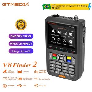 Máy Đo Tín Hiệu Vệ Tinh GTMEDIA V8 Finder 2 DVB-S/S2/S2X 1080P HD Đầu Thu Truyền Hình Kỹ Thuật Số Với Wifi USB (không Bao Gồm) FTA (không Cần Thiết Thiết Bị Thu Phát Vệ Tinh)