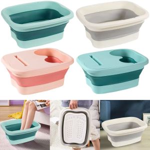 Foldable Footbath Massage Bucket Soaking Bucket Folding Basin Spa Foot Bath Bucket Household Sauna Bathtub Pedicure Bath Bathtub