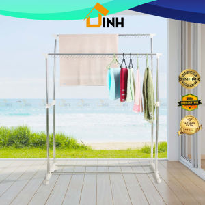 Qui Phúc Sào phơi đồ đôi inox có khoen giàn phơi quần áo loại tốt Sào Phơi Đồ Cho Gia Đình - Lazada